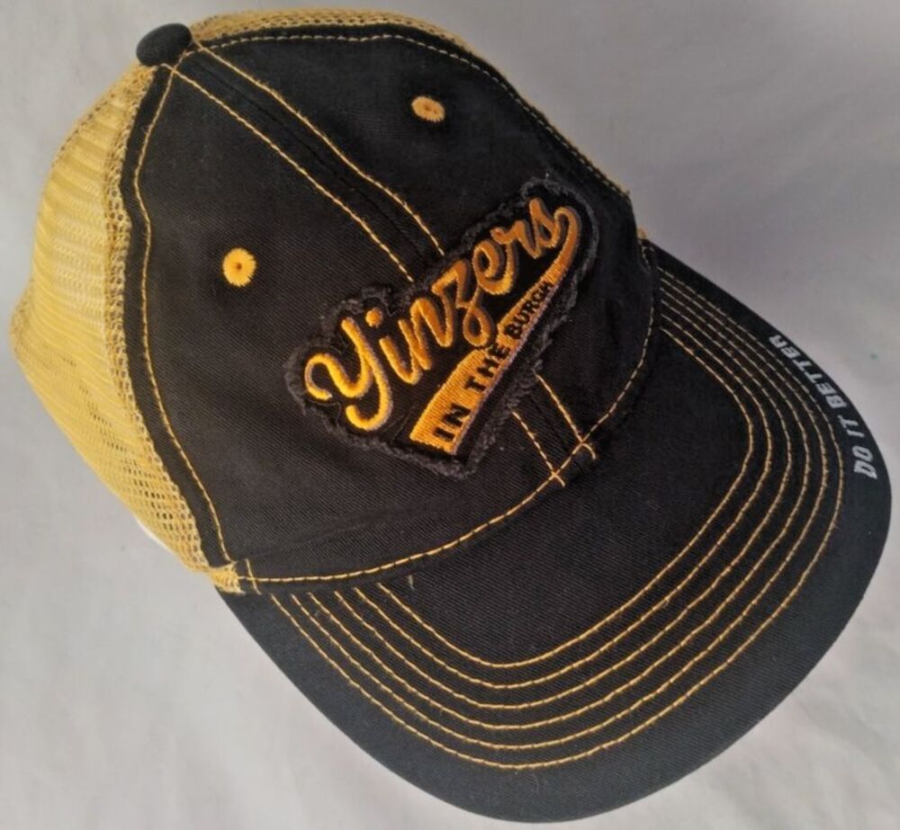 Pittsburgh "Yinzers Do It Better/Jag Off" Strapback Mesh Back Hat/Cap-EXCELLENT!